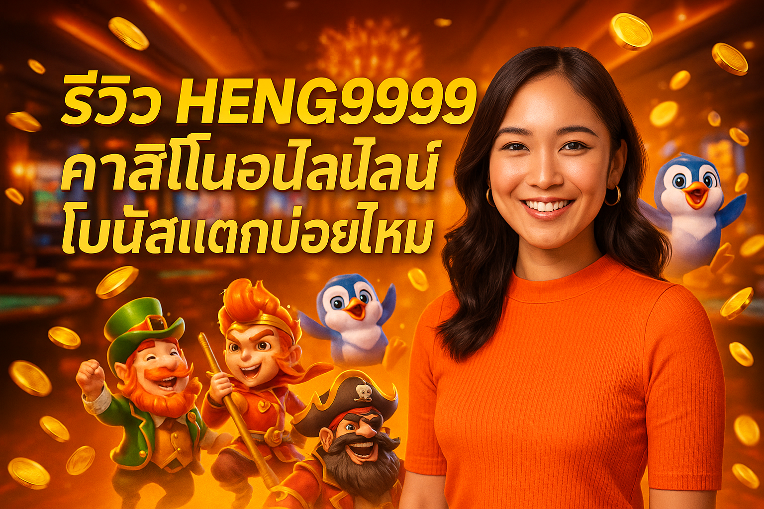 รีวิว HENG9999 คาสิโนออนไลน์ โบนัสแตกบ่อยไหม
